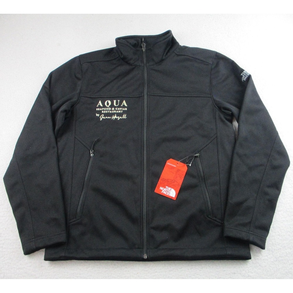 The North Face Jacket Mens Medium Black Ridgewall WindWall Soft Shell Full Zip